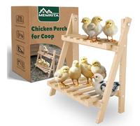 Memrita Chicken Perch,Strong Chicken Roosting Bars for Coop and Brooder,Foldable Chick Jungle Gym,Chicken Perch for Coop,Chicken Toys for Coop,Training Perch for Chick,Large Bird,Parrot