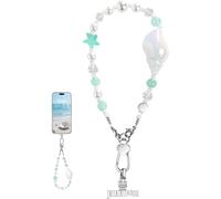 memumi Ocean Series Phone Lanyard Strap, Pearl Crystal Beaded Wrist Strap, Hands-free, Drop-proof and Anti-theft, Detachable, Phone Chain Wrist Lanyard for iPhone Accessories, Bag, Wallet, Keychain