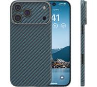 memumi Ultra-Thin 0.5mm Aramid Fibre Case for iPhone 17 Pro Max, Military-Grade Protection, Slim Minimalist Design, Lightweight No-Case Feel Blue