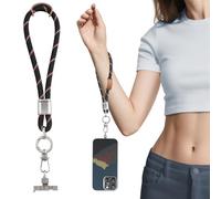 memumi Wrist Phone Lanyard Adjustable Nylon Hand Wrist Straps Cell Phone Lanyard Strap with Tether Pads, Compatible with Smartphones, Keychains, Card Holder, Airpods, Purse