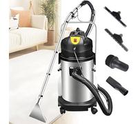Memykoy Commercial Carpet Cleaner Machine,Professional Carpet Vacuum Cleaner,Multi-Purpose Wet & Dry Carpet Extractor, Stainless Steel Shampooer for Car Detailing and Home Use 40L