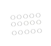 Men 200pcs Keychain Clasps Flat Key Chain Connectors Rings Loop Faux Septum Ring Silver Ring Key Chain Connectors Terminals Clasp Silver