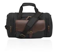 Men 22L Duffle Bag Travel Carry On Bag Gym Bags, Black, Casual
