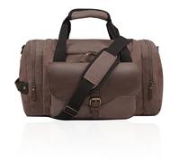 Men 22L Duffle Bag Travel Carry On Bag Gym Bags (Coffee)