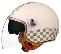 Men 3/4 Open Face Motorcycle Half Helmet, DOT Approved Retro Electric Motorbike Helmets, Jet Motorcycle Helmet Moped Helmet Unisex Scooter Helmets Baseball Cap Motorcycle Helmets 18,M=54-56cm