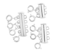 Men 3 Pieces Jewelry Necklace Layer Buckles for Bracelets and Necklaces Fine Craftsmanship Magnetic