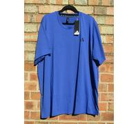 Men Adidas T Shirt Big Fitting Blue Medium 44" Chest Brand New With Tags