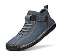 Men and Hands Supportive Walking Shoes Wide Toe Lightweight Breathable Sneakers Clean Lines, Quiet Confidence Blue