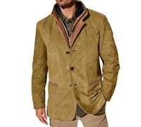 Men and Qomen Heavy Industry Vintage Work Retro Casual Slim Fit Top Coat Men Khaki