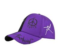 Men and Women Graffiti Printed Retro Dance Baseball Cap Hip Pop Youth Fashion Cool Visor Hats Trucker Dad Cap Casual Adjustable Sport Outdoor Breathable Street for Unisex Purple One Size
