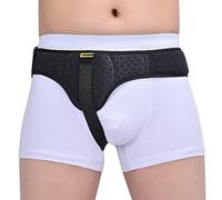 Men and Women Left or Right Side Supportive Groin Pain with Removable Compression Pads for Pre or Post-Surgical Scrotal, Femoral, Comfortable Adjustable Waist Strap Hernia Guard (XL)