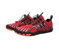 Men and Women Outdoor Five Finger Shoes for Hiking Breathable Hiking Cross Country Climbing Running and River tracing (red,7)