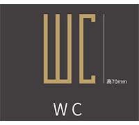 Men and Women Restroom Sign,Bathroom Door Sign/Placard,Toilets for Business Home Office and Restaurants,2 Pieces