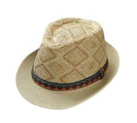 Men and Women Retro Jazz Hat Bohemian Style British Sun Hat Travel Sun Hat Brat Hat Mens Hats Straw Baseball Caps Hat Mens Women Black Sports Cap Adjustable Summer Hats The Straw Hat