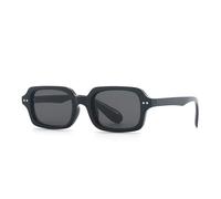 Men And Women Vintage Square Frame Hundred With Sunglasses Outdoor Driving Polarized Beach Holiday Party Decoration Sun Glasses(Black)