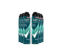 Men 'Anti-Perspirant' 72H Protection Sensitive Deodorant, 6x250ml Sure White One Size