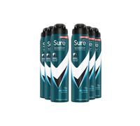 Men 'Antiperspirant' 72H Protection Invisible Ice Advance Deo, 6x250ml Sure White One Size