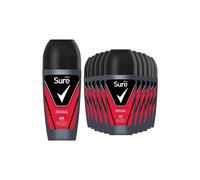 Men 'Antiperspirant Roll On' 48H Sweat & Odour Protection, 12x50ml Sure White One Size