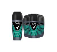 Men 'Antiperspirant Roll On' 48H Sweat & Odour Protection, 12x50ml Sure White One Size