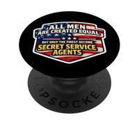 Men Are Equal Only The Finest Become Secret Service Agents PopSockets Adhesive PopGrip