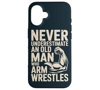 Men Arm Wrestling Dad Strength Athlete Case for iPhone 16