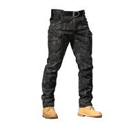 Men Army Cargo Pants Camo Combat Tactical Military Work Outdoor with Utility Pockets Light Softshell Work Pants Straight Leg Sweatpant Stretch Hiking Track-Pants Waterproof Trouser