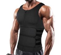 Men Back Waist Posture Corrector for Posture for Men, Back Support Brace for Men - Back Brace Posture Corrector Under Clothes (Color : Black1, Size : L)