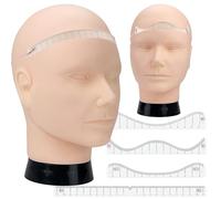 Men Baldness Scalp Tattoo Practice Kit - Male 3D Training Head, Hairline Mapping Ruler & Precision Tools for Tattoo Scalp Training (Male Practice Kit)