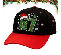 Men Baseball Hats | 67 Number Christmas Breathable Headwear - Vintage Embroidered Baseball Hat | for Golf Running Beach Hunting Fishing Skiing Cycling Hiking Traveling