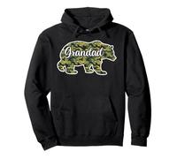 Men Bear Hunter Grandad Camo Shirt, Funny Hunting Camouflage Pullover Hoodie