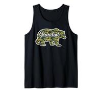 Men Bear Hunter Grandad Camo Shirt, Funny Hunting Camouflage Tank Top