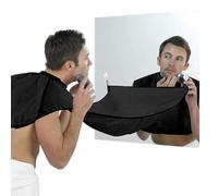 Men Beard Bib Beard Apron,Men Deluxe Cape for Beard Hair Catcher Shaving & Trimming, Non-Stick Beard Cape Waterproof Grooming Cloth, Men's Gifts, Father's Day Gifts, Valentine's Day Gifts(Black)