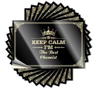 Men Bedroom Decor Good Quote - Keep Calm I'm The Best Chemist Removable Decal Bottle Easy Peel for Inside(6X9CM)
