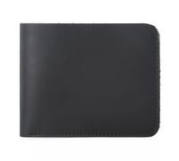Men Bifold Wallets, Genuine Leather Billfold Credit Card Holder, Front Pocket Coin Purses, Compact Card Case (Black,L11.5 x W9.6 x H1.5cmL4.5×W3.8×H0.6 in)