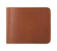 Men Bifold Wallets, Genuine Leather Billfold Credit Card Holder, Front Pocket Coin Purses, Compact Card Case (Brown,L11.5 x W9.6 x H1.5cmL4.5×W3.8×H0.6 in)