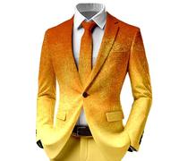 Men Blazer Jackets Smart Casual, Stylish Men's Printed Party for Festive Events and Casual Occasions Featuring a Modern Slim Fit Design