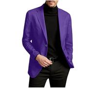 Men Blazer Regular Fit Suit Jacket Men's Smart Casual Tuxedo Stretch Non-Iron Office Business Dress Jacket Summer Autumn Sport Tailcoat Coat for Performance Lightweight Outing Night Club Outwear