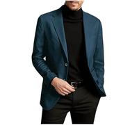 Men Blazer Regular Fit Suit Jacket Men's Smart Casual Tuxedo Stretch Non-Iron Office Business Dress Jacket Summer Autumn Sport Tailcoat Coat for Performance Lightweight Outing Night Club Outwear