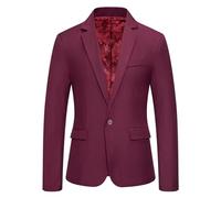 Men Blazer Regular Fit Summer Autumn Tuxedo Jacket Men's Chic Wrinkle-Free Office Dress Coat 2025 Smart Plus Size Tailcoat Single-Breasted Retro Meeting Outwear Wedding Banquet Prom Free Size