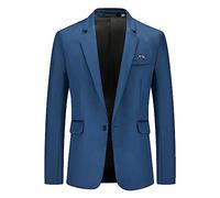 Men Blazers Slim Fit, Casual Suit Jackets For Men Men'S Long-Sleeved Slim Solid Color Jacket Casual Personality Fashion Suit Running Jacket Mens Waterproof Breathable Single Breasted Blazer For Men