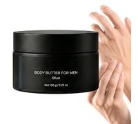 Men Body Butter, 150g Hydrating Skin Balm, Scented Moisturizing Cream for Face and Hands with Rich Nourishing Care Design Style, Home Use Set, Grooming Kit, Body Butter for Dad Husband Men Daily