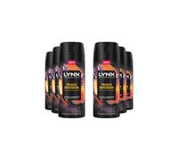 Men 'Body Spray' Fine Fragrance Collection Peach Infusion 150ml, 6pk Lynx White One Size