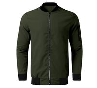 Men Bomber Jacket, Lightweight Jackets for Men Uk Winter Warm Quilted Lined Casual Coats Windproof Military Flight Jackets with 4 Pockets Flight Jacket Harrington Jacket Mens Coats Jackets