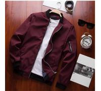 Men Bomber Jacket Thin Slim Long Sleeve Baseball Jackets Mens Windbreaker Zipper