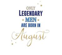 Men Born In August Birthday Greeting Card - 6 x 7 Inches - Cherry Orchard