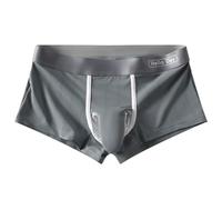 Men Boxers Underwear Sexy Long Penis Pouch Boxershorts Underpants Male Elephant Bulge Panties Breathable Underwear Trunks Briefs with Fly Moisture Wicking - Elastic Waist - Comfortable Longer Leg