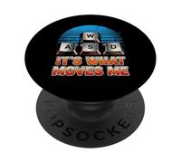 Men Boys Kids Funny PC Gamer Vintage WASD It's What Moves Me PopSockets Adhesive PopGrip