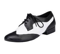 Men Breathable Leather Ballroom,Modern Men's Lace Up Dance Shoes,Lightweight,Cushion,Wear-Resistant,for Jazz,Hip Hop,Ballroom Dance,Outdoor,Walking,Sport