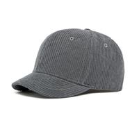 Men British Retro Style Corduroy Baseball Cap Adjustable Metal Buckle (55-60cm) (UK, Numeric, 6 3/4, 7 3/8, Grey)