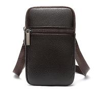 Men Bum Bag Fanny Pack Casual Lightweight Vertical Mobile Phone Fanny Packs(Coffee)